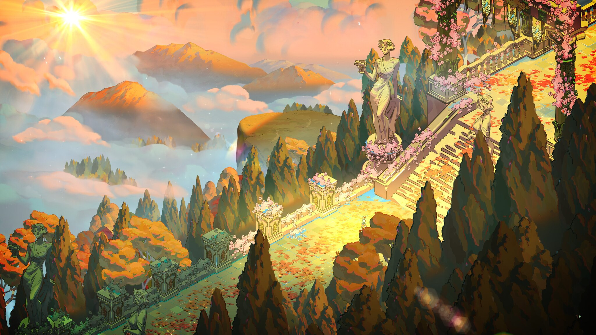 明亮的奥林匹克山神殿